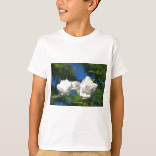 Witte rozen t-shirt