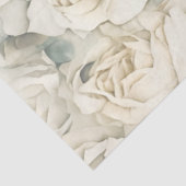 Witte  Rozen Tissuepapier (Detail)