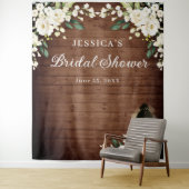 Witte rozen Vrijgezellenfeest Wandkleed (In situ)