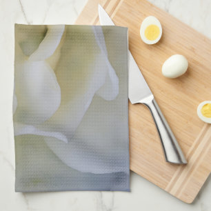 Witte Rozenblaadjes Bloem Bloemen Art Keuken Handd Theedoek