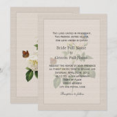  witte rozenbloemen Christelijke bruiloft Kaart (Voorkant / Achterkant)