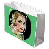 witte rozenbrij groot cadeauzakje (Achterkant Gekanteld)