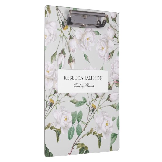  witte rozenplanner klembord (Rechts)