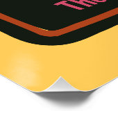 Witte ruige hond verjaardagsfeestje perfect poster (Hoek)