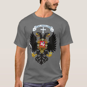 Witte Russisch shirt met dubbele kop