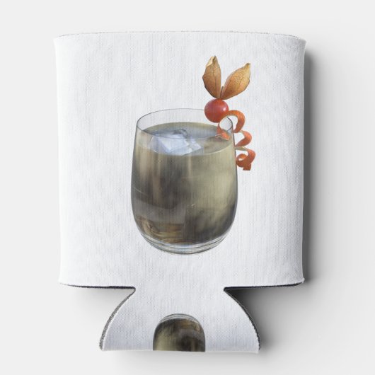 Witte Russische cocktail Blikjeskoeler (Achterkant)