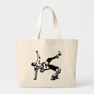 Witte rusteling grote tote bag