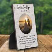 Witte rustieke houten bruiloft Jubileum aangepaste Fotoplaat