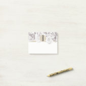 Witte Rustieke Winterrozen Shabby Chic Elegant Post-it® Notes (Op bureau)
