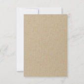 Witte Rustige lichten Reactie RSVP Kaartje (Achterkant)