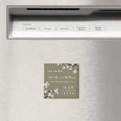 Witte Sakura Kersenbloesems Aziatisch Save The Dat Magneet (Insitu (Vaatwasser))