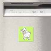 Witte Schaap Magnet Magneet (Insitu (Vaatwasser))
