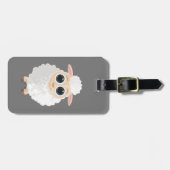 Witte schapen bagagelabel (Voorkant horizontaal)