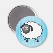 Witte schapen magneet (Voorkant / Achterkant)