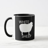 Witte schapen mok (Links)