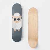 Witte schapen skateboard (Voorkant)