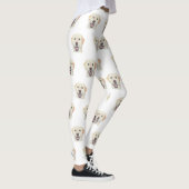 Witte Schattige gele Leggings van de Arbeidsplaats (Rechts)