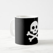 Witte schedel koffiemok (Voorkant links)