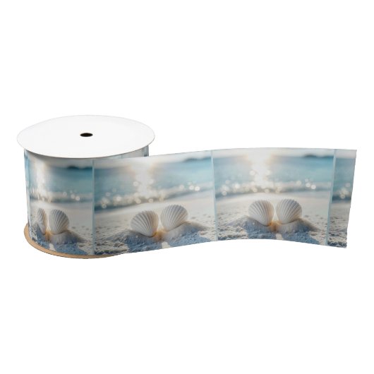 Witte schelpen in Ocean Sand Lint (Spoel)