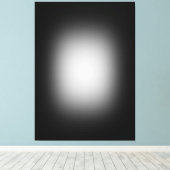 Witte schijnwerper op zwart canvas afdruk (Insitu (Houten vloer))