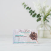 Witte schoonmaakdiensten Visitekaartjes (Staand voorkant)