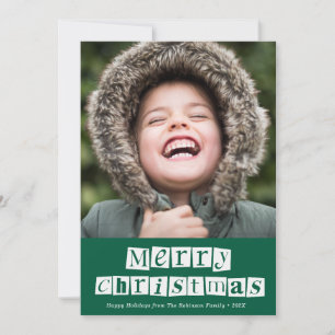 witte script kerstkaart