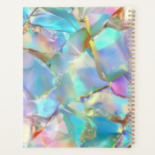 Witte Script Naam op Opal achtergrond, Jaar Planner (Achterkant)