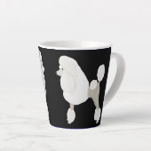 Witte Showpoedel Latte Mok (Rechterhoek)
