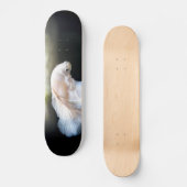 Witte siamese gevechtsvis skateboard (Voorkant)
