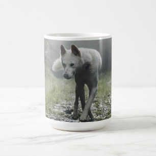 Witte Siberische Husky Koffiemok