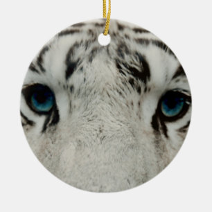 Witte Siberische tijger Keramisch Ornament