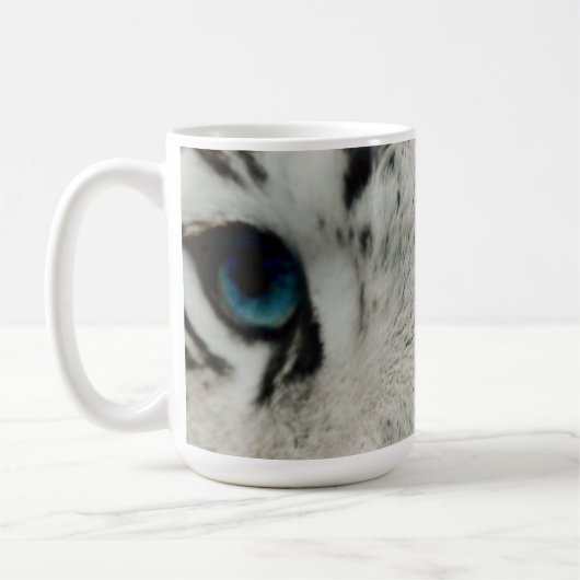 Witte Siberische tijger Koffiemok (Links)