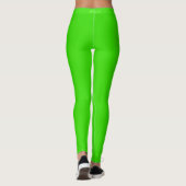 Witte Side Stripe Neon Groene Leggings Kies Kleur (Achterkant)