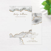 Witte sierjuwelenkaart visitekaartje (Bureau)