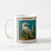 Witte siervogel koffiemok (Links)