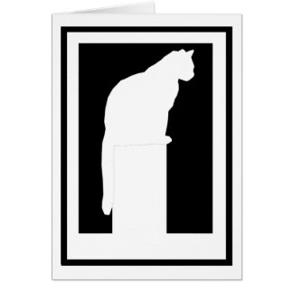 Witte Silhouette Cat