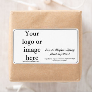 Witte Sjabloon 2oz Grootte parfume Spray Etiket op