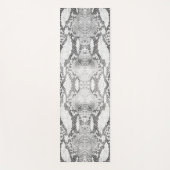 Witte Slang Skin Print Yogamat (Voorkant)
