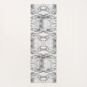 Witte Slang Skin Print Yogamat (Achterkant)