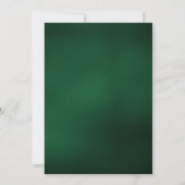 Witte Smaragdgroene Gouden Marmeren Trouw Kaart (Achterkant)