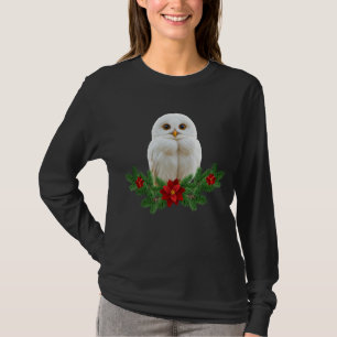 Witte Sneeuw Kerstuil T-shirt