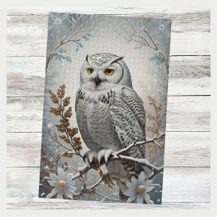 witte sneeuw uil winter legpuzzel