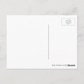 Witte sneeuwval, eerste briefkaart met bloem (Achterkant)