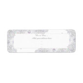 witte sneeuwvlok etiket (Voorkant)