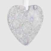 witte sneeuwvlok ornament (voorkant)