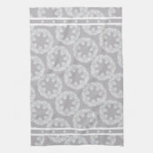 Witte sneeuwvlok theedoek (Verticaal)