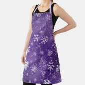 Witte Sneeuwvlokken Amethist Paarse Schort (Insitu)