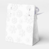 Witte sneeuwvlokken bedankdoosjes (Achterkant)
