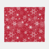 Witte sneeuwvlokken, deken (Voorkant (Horizontaal))