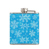 Witte sneeuwvlokken heupfles (Achterkant)